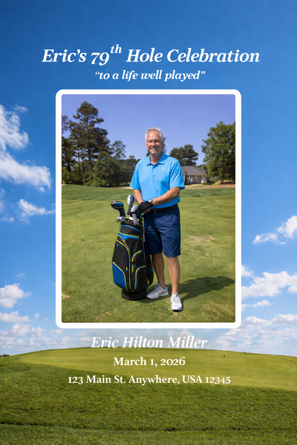 Eric's Golf Themed Birthday Celebration