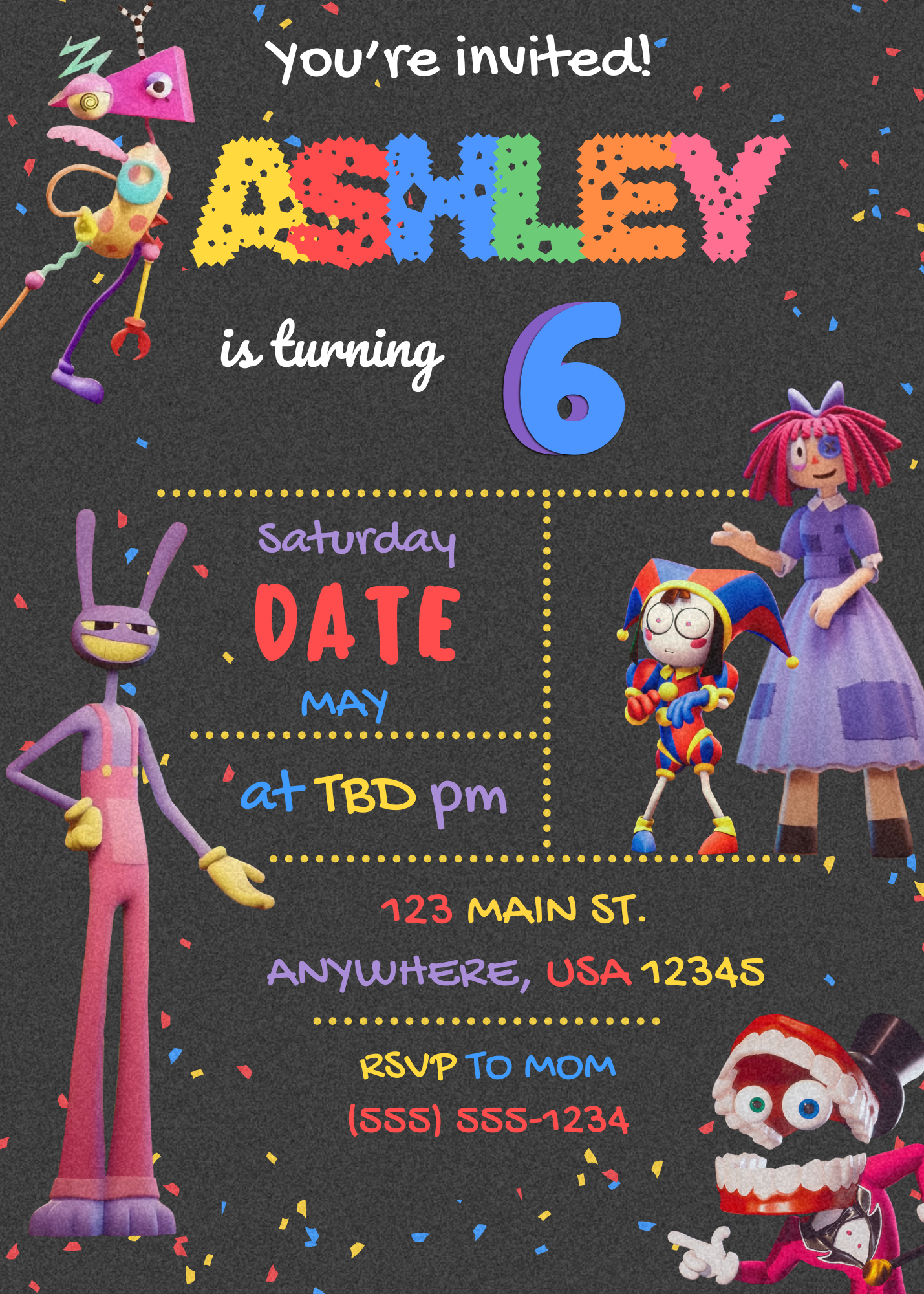Ashley's Birthday Invite