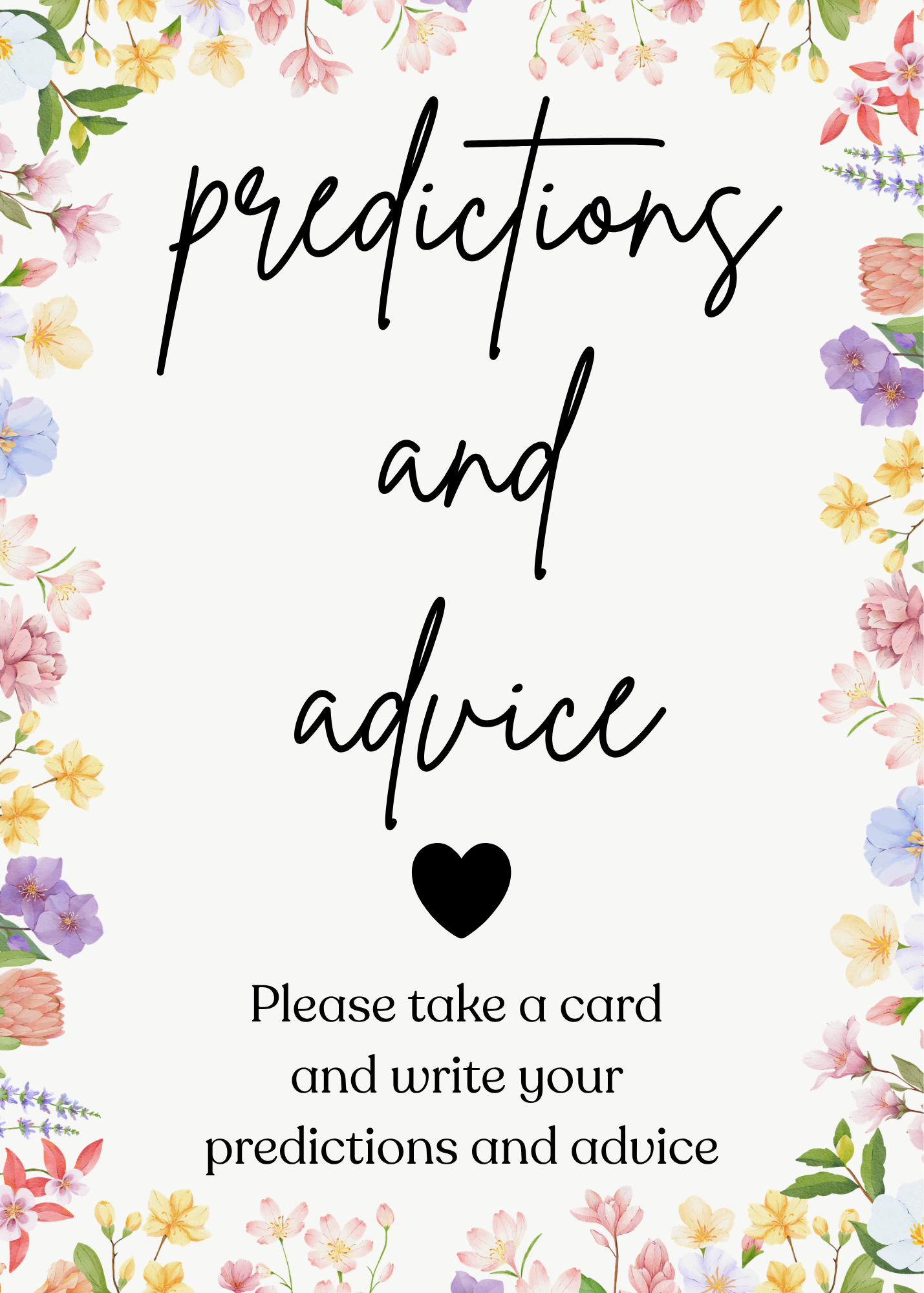 Predictions & Advice