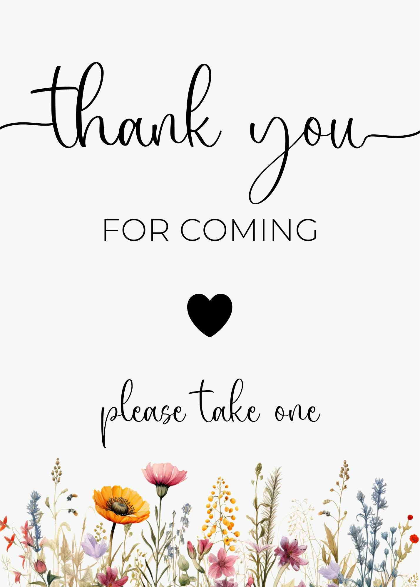 Thank You Sign